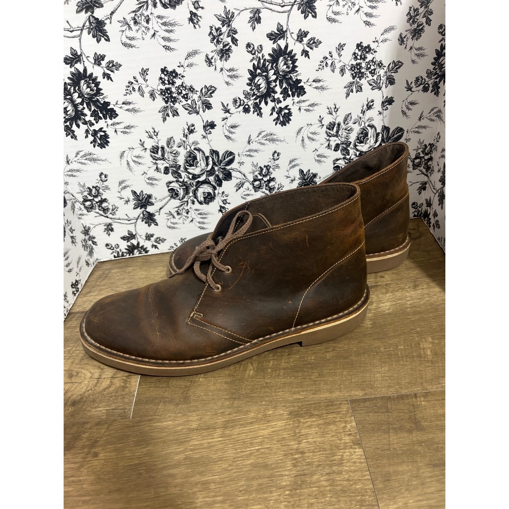 Clarks Bushacre 2 Mens 11 Beeswax Brown Leather Chukka Desert Boots 260822863110